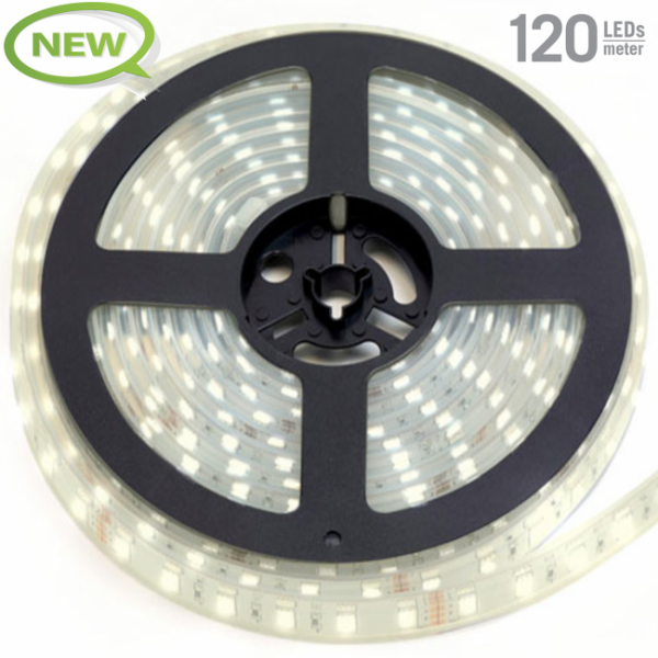 LED Strip IP22-24V 5 METER 5730/120 15MM 4000K Daglicht